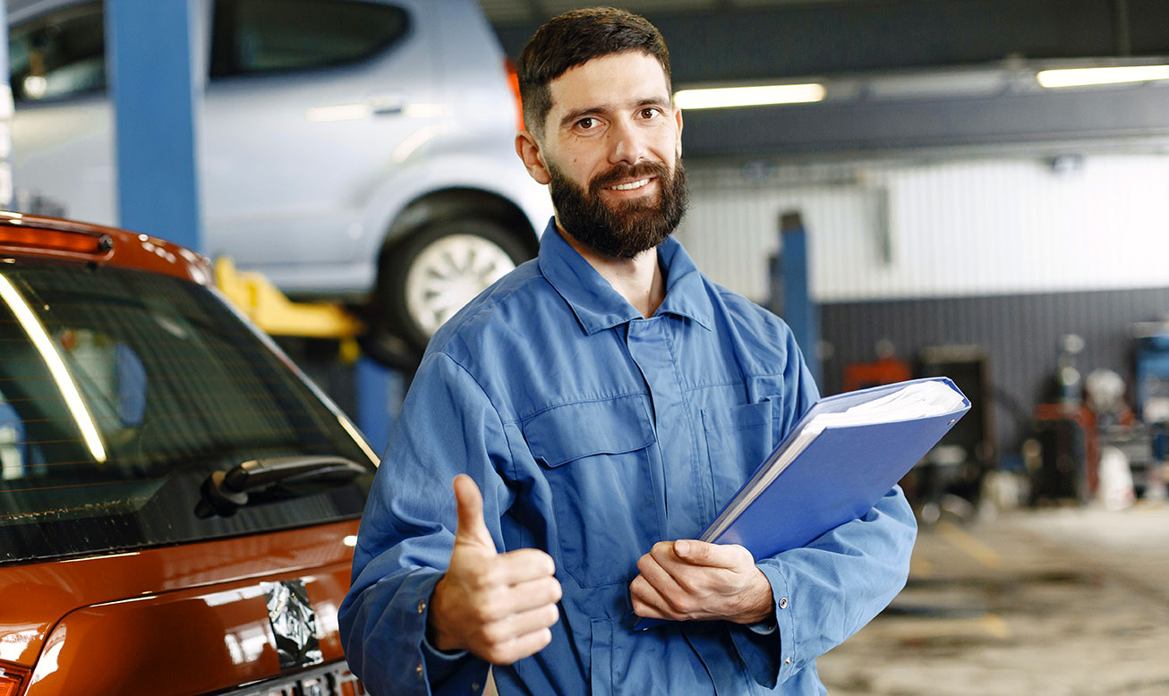 Mechanic Giving a Thumbs Up 1 Mechanic Giving a Thumbs Up 1